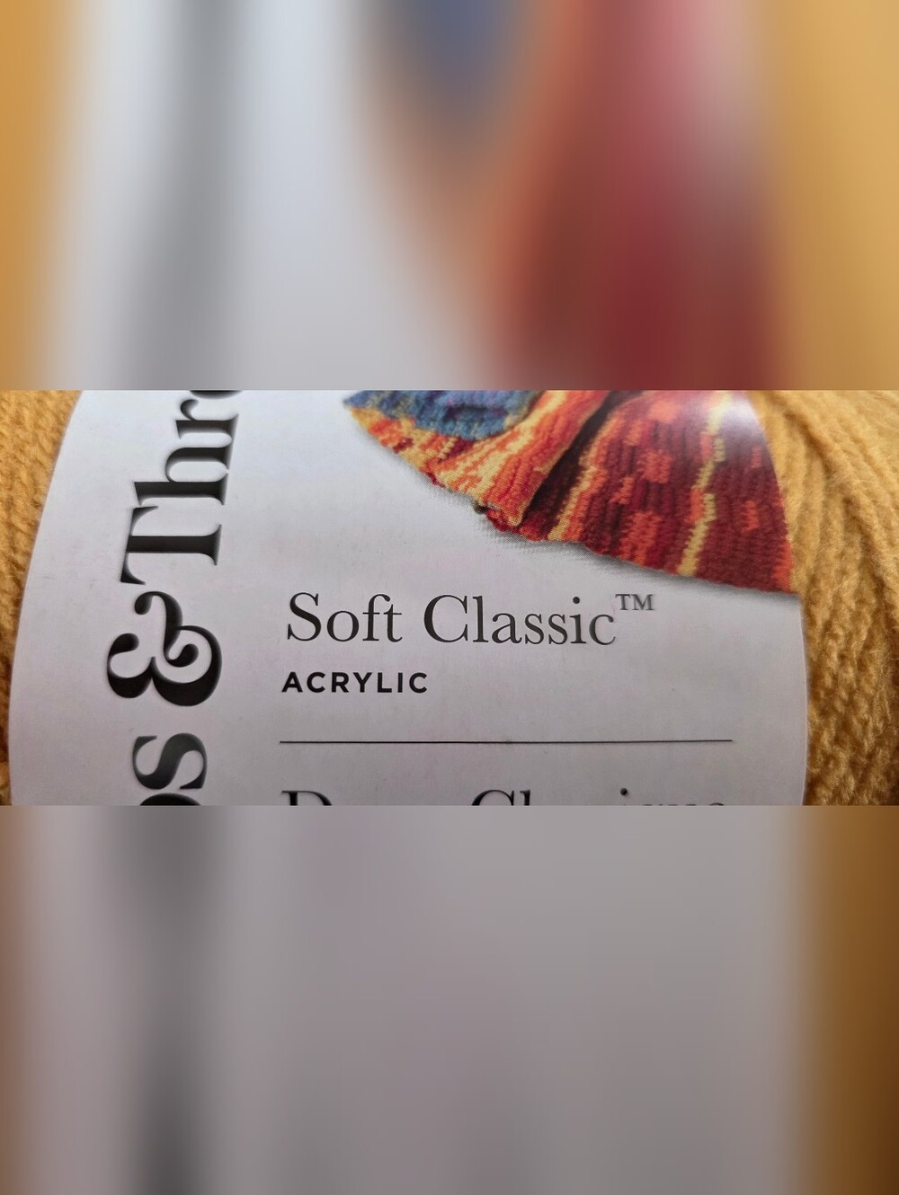 2 Skeins Loops & Threads Soft Classic Acrylic Yarn Mustard & Ivy 354 Yd 4 Weight - Picture 5 of 7